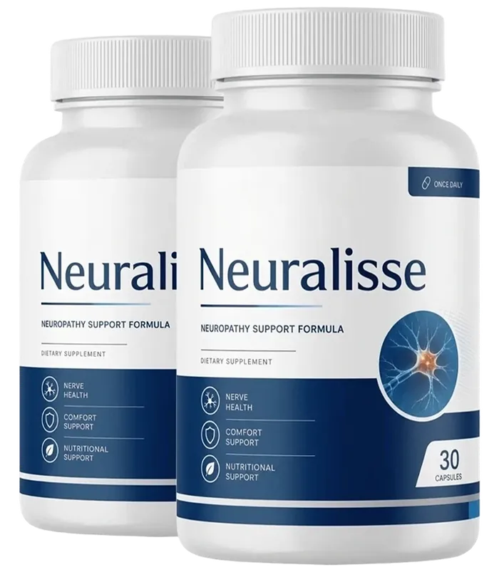 2 white bottles of Neuralisse Nerve Support Formula, 30 capsules each